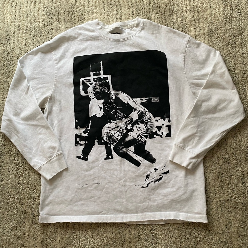 Union x Jordan - Men’s Large White Long Sleeve - Destructive Style